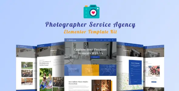 Onestudio – Photographer Agency Service Elementor Template Kit